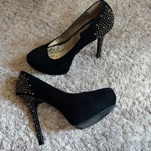 Material Girl Suede Heels